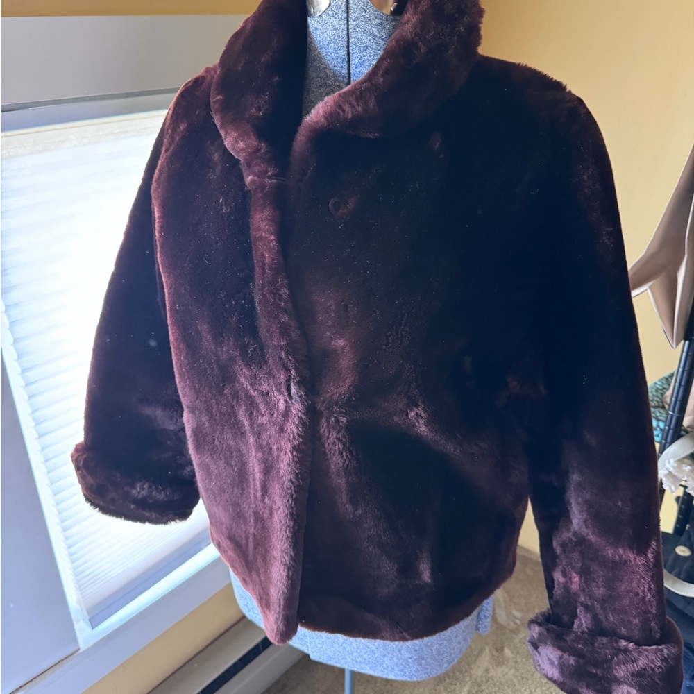 Vintage Real Moulon? Beaver? Fur Coat in amazing condition - Size S No Flaws